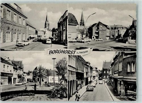 Borghorst Rückseite mit Abschürfungen und Kleberesten Emsdettener Straße Burgsteinfurter Straße Auf dem Schilde Münsterstraße