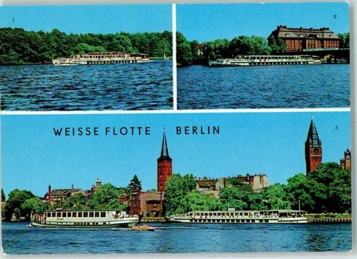 Köpenick Luxusschiff auf dem Langen See Luxusschiff am Köpenicker Schloß Im Köpenicker Becken Weisse Flotte