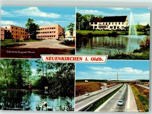 Neuenkirchen Clemens-August-Klinik Haus Bergquell Schwanenteich Autobahn-Brückenrestaurant