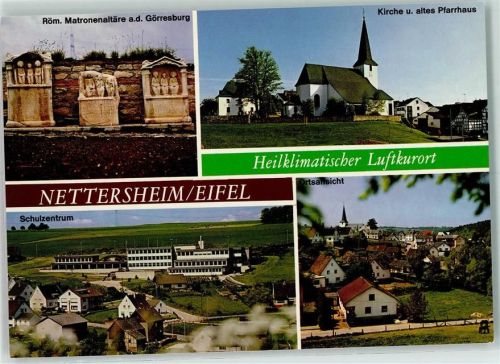 Nettersheim Rückseite mit Abschürfungen bzw Kleberesten Röm. Matronenaltäre Schulzentrum