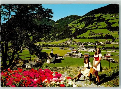 6283 Hippach-Schwendberg - Blick von Ramsberg gegen Hippach Trachten