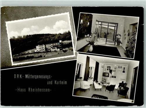 Wonsheim DRK-Müttergenesungs- und Kurheim Haus Rheinhessen Rückseite mit Abschürfungen bzw Kleberesten