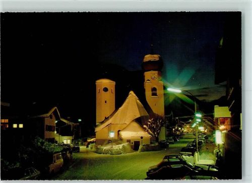 St. Anton Nacht Beleuchtung Winter