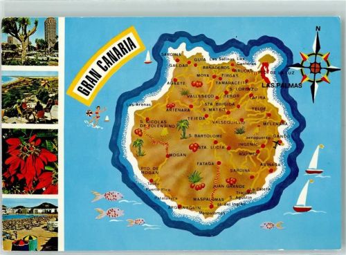Las Palmas de Gran Canaria Landkarte