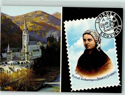 Lourdes La Basilique Le portrait authentique de Bernadette Soubirous