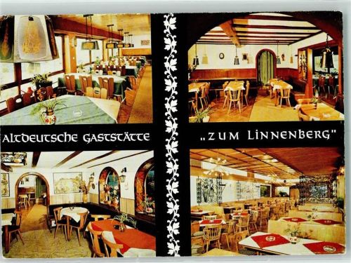 69509 W6942 Bonsweiher - Rückseite mit Abschürfungen bzw Kleberesten Gasthaus Zum Linnenberg