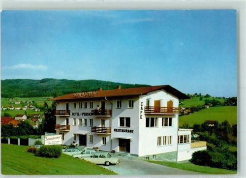 Chamerau Rückseite mit Abschürfungen bzw Kleberesten Hotel Pension Schwalbenhof