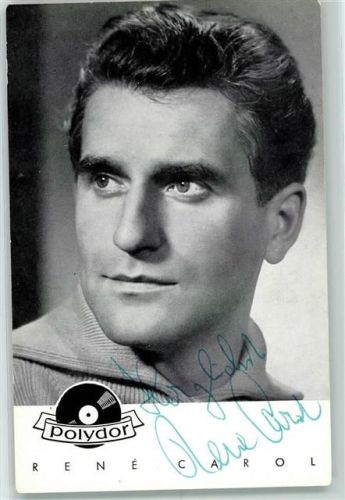 René Carol Originalautogramm