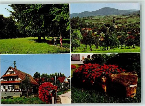 Obersasbach Rückseite mit Abschürfungen bzw Kleberesten