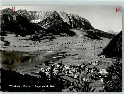 Walchsee Blick von der Kugelwand