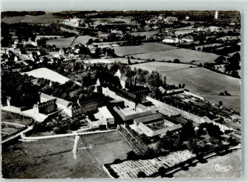 Saint-Sauveur-le-Vicomte 1964 Fliegeraufnahme Abbay Ste Marie