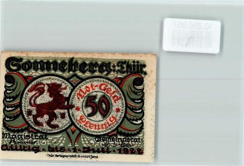 Sonneberg Notgeld 50 Pfennig