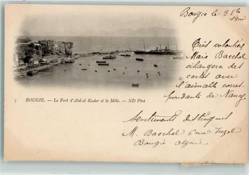 Bejaia 1900 Le Fort Abd-el-Kader et le Mole
