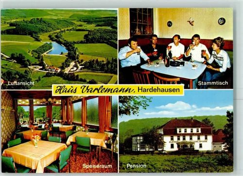 Hardehausen Gasthaus Pension Haus Varlemann Speiseraum Stammtisch