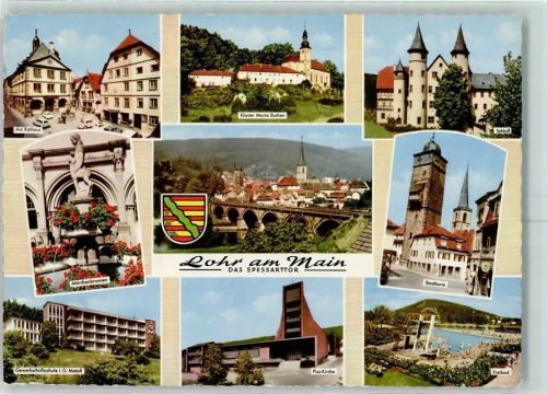 Lohr Kloster Maria Buchen Märchenbrunnen Pius Kirche Schloß Schwimmbad