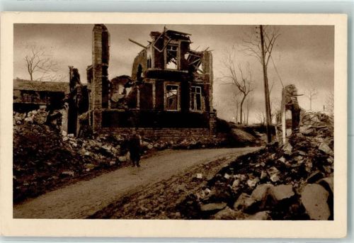 Vimy Straße Ruinen WK I