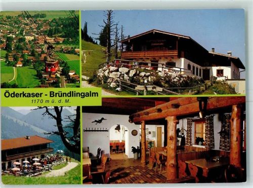 Bründlingalm Innenansicht Hochfelln Schwebebahn Hüttenstempel