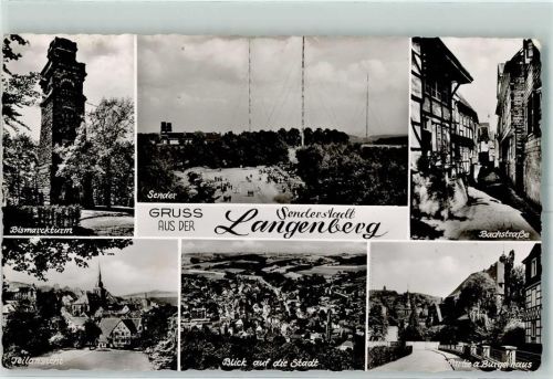 Langenberg Bismarckturm Sendemasten Bachstraße