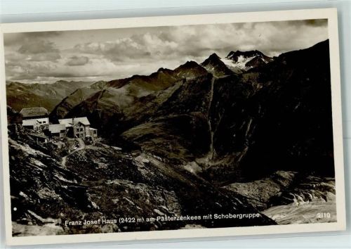 Franz Josefs Haus Beschreibung aufgeklebt Hüttenstempel