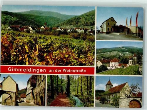Gimmeldingen Weinreben Waldweg Dorfansichten