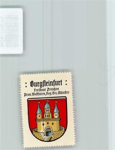 Burgsteinfurt Vignette Wappen Kaffee Hag 1920-1940 Burg