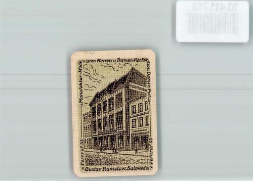 29410 O3560 Salzwedel , Hansestadt - Notgeld Bekleidungsgeschäft Gustav Ramelow