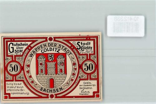 Colditz Notgeld Töpfer