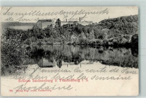 Frankenberg 1907 Schloss Sachsenburg