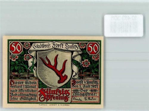 Forst Notgeld Rosengarten