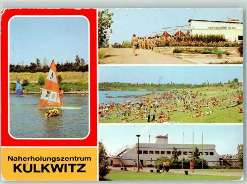 04420 O7101 Kulkwitz - Gasthaus am See Windsurfer Strand Schiffsgaststätte MS Leipzig
