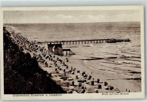 Koserow Blick auf den Strand