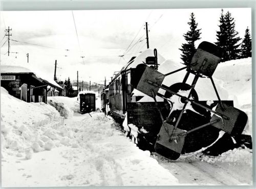 Rousses 1950 Repro Gare des Rousses en hiver vers 1950