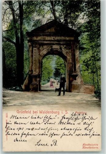 Waldenburg 1904 Parkthor Grünfeld