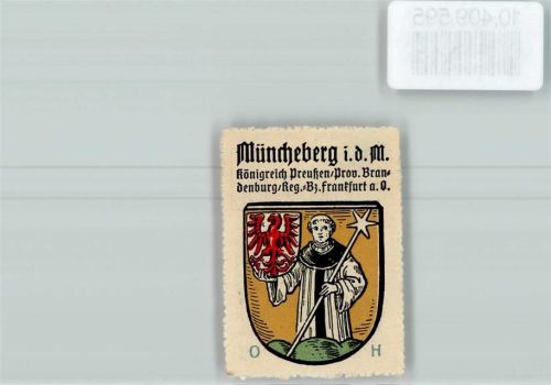 Müncheberg Vignette Wappen Kaffee Hag ca 1920-1940