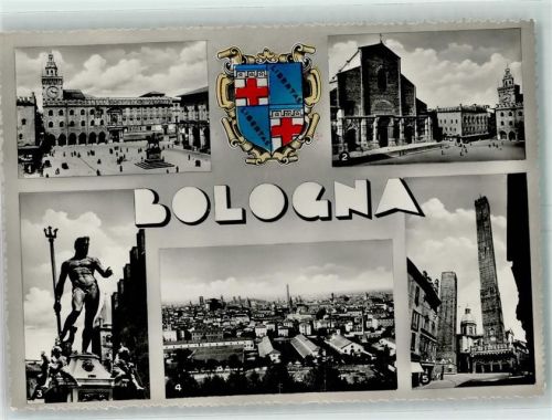 Bologna Piazza Vitorio Emanuele Basilica di S. Petronio Il Nerruno Le Torri