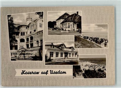 Koserow Erholungsheim Walter Ulbricht Bahnhof Erholungsheim Deutsches Haus