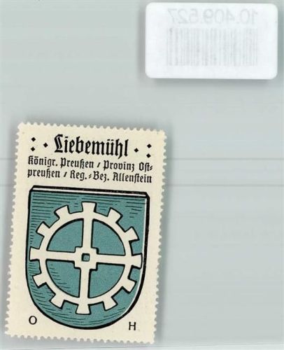 Liebemühl Vignette Wappen Kaffee Hag ca 1920-1940