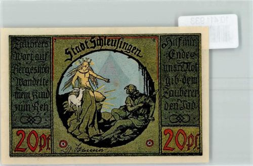 98553 O6056 Schleusingen - Notgeld Brunnenhäuschen
