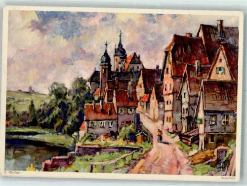Besigheim Aquarell von H. Gleisner