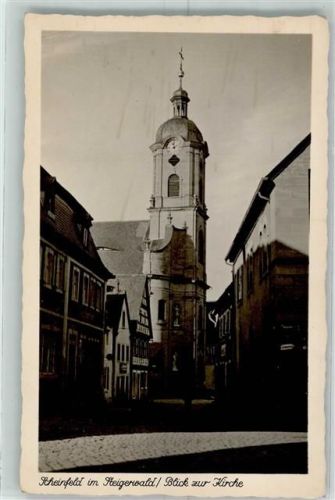 Scheinfeld Blick zur Kirche
