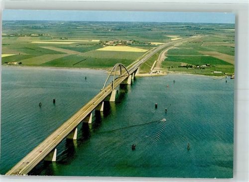 Großenbrode 1963 Fehmarnsund-Brücke Fliegeraufnahme