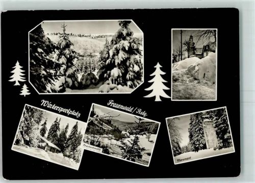 Frauenwald Winter Fraubachmühle Monument Wintersportplatz