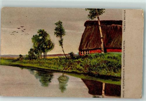 27726 W2862 Worpswede Künstlerkarte Reethaus