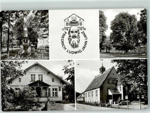 19309 O2801 Lanz b Lenzen, Elbe - Jahn-Denkmal Friedrich L. Jahn Kastanie Geburtshaus Jahn Jahn-Ehrenmal