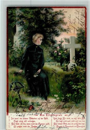 1905 Am Elterngrab - Serienkarte AK