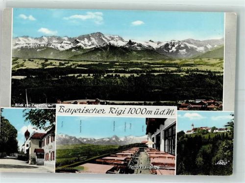Hohenpeißenberg Gasthaus Bayerischer Rigi Terrasse Zugspitze