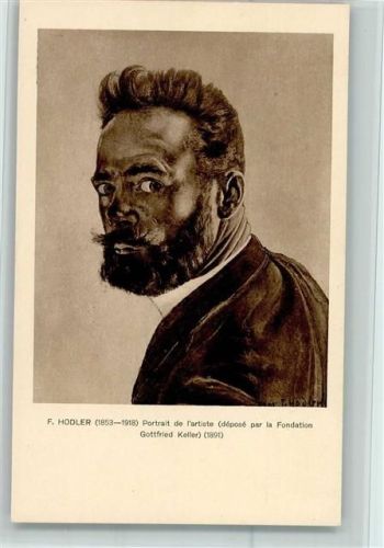 Gottfried Keller Porträt - gute Erhaltung Hodler, F.