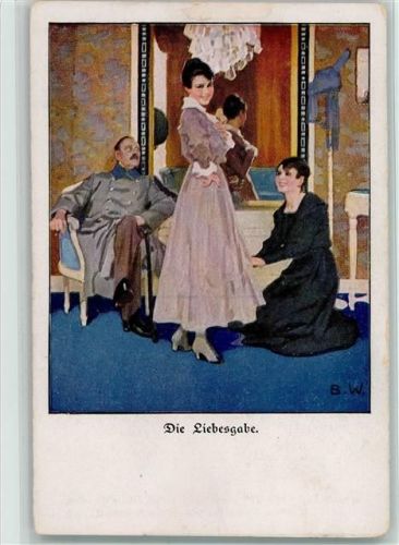 Die Liebesgabe - Lustigen Blätter Nr. 10 AK