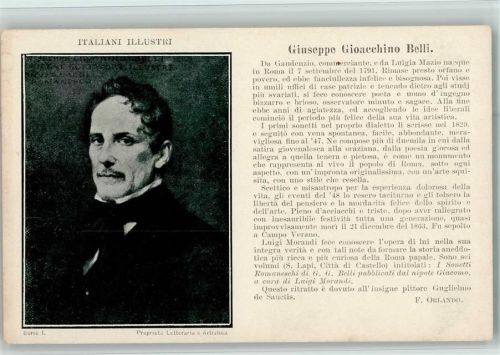 Italien Dichter - Guiseppe Gioacchino Belli AK