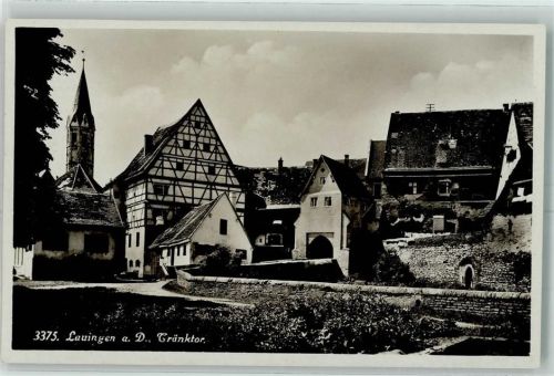 Lauingen Tränktor Fachwerkhaus